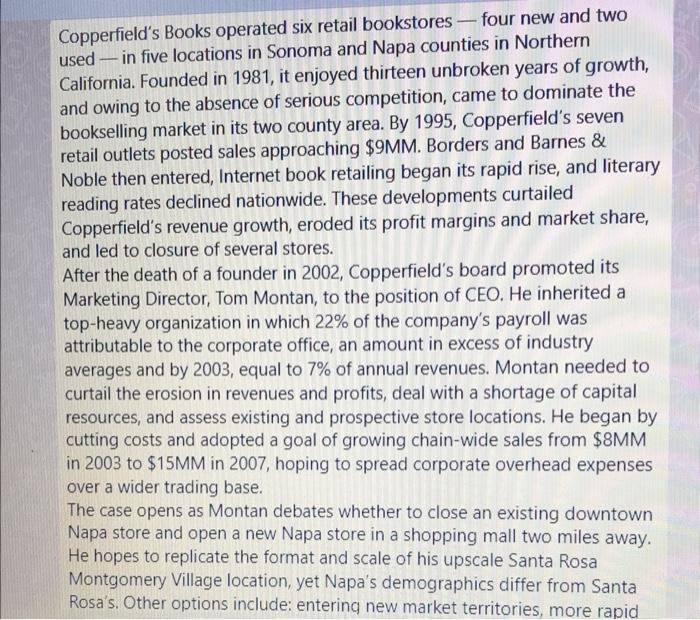 Copperfield S Books Operated Six Retail Bookstores Four New And Two Used In Five Locations In Sonoma And Napa Count 1