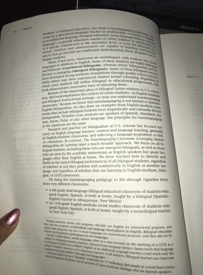 Question Explain How Teachers Can Use Translanguaging In Different Types Of Classroom Contexts Please Provide Examples 2