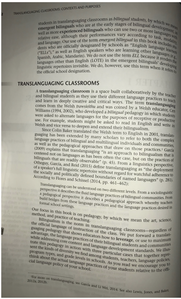 Question Explain How Teachers Can Use Translanguaging In Different Types Of Classroom Contexts Please Provide Examples 7