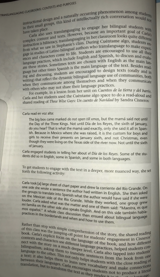 Question Explain How Teachers Can Use Translanguaging In Different Types Of Classroom Contexts Please Provide Examples 15