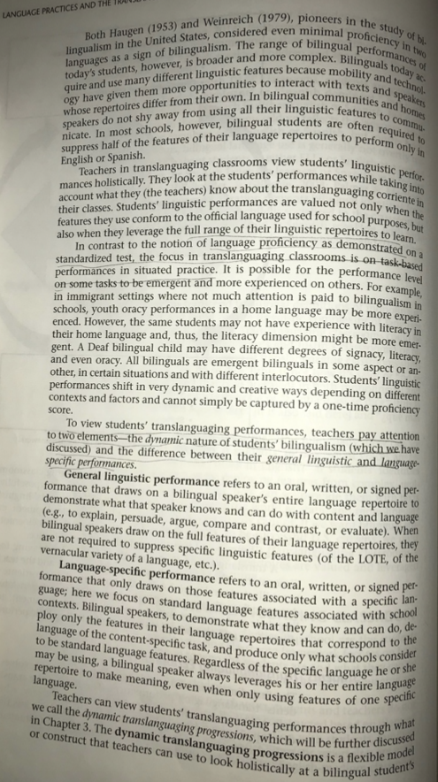 Question Explain How Teachers Can Use Translanguaging In Different Types Of Classroom Contexts Please Provide Examples 31