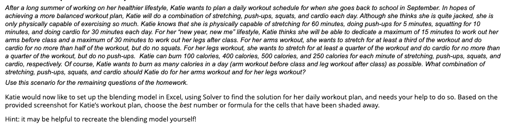 After A Long Summer Of Working On Her Healthier Lifestyle Katie Wants To Plan A Daily Workout Schedule For When She Goe 1