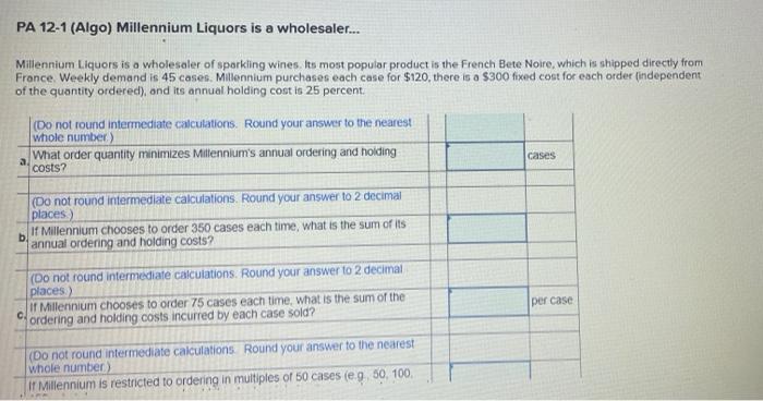 Pa 12 1 Algo Millennium Liquors Is A Wholesaler Millennium Liquors Is A Wholesaler Of Sparkling Wines Its Most Pop 1