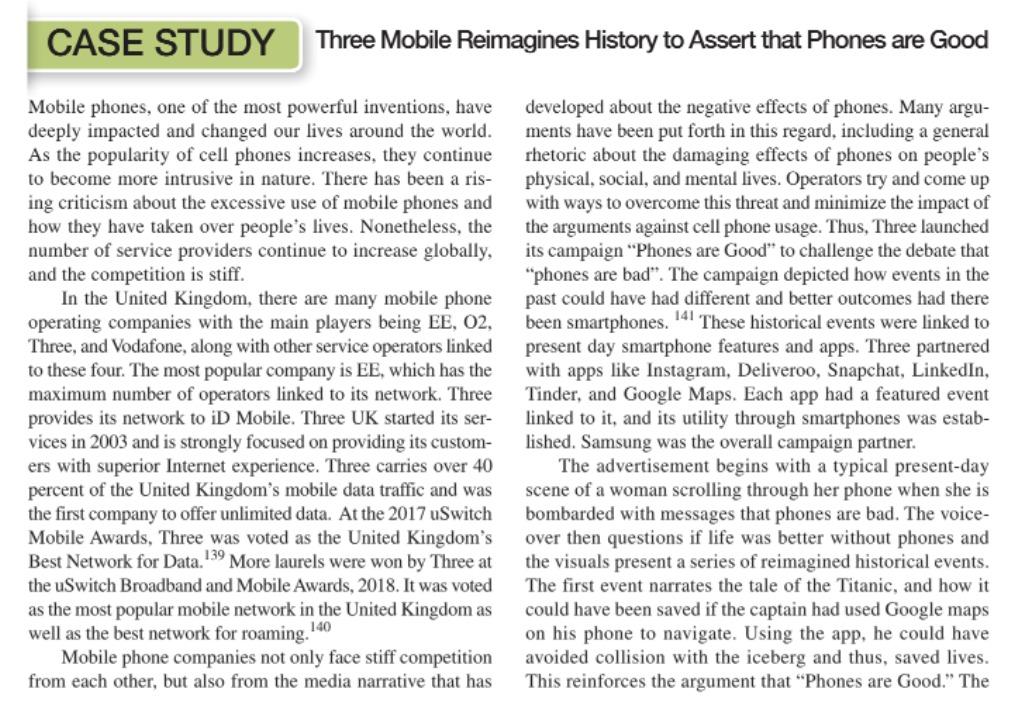 Case Study Three Mobile Reimagines History To Assert That Phones Are Good Mobile Phones One Of The Most Powerful Invent 1