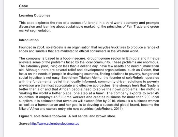 1 How Can This Company Use Sustainability To Create Greater Competitive Advantage In The Future 2 Identify Two Segment 1