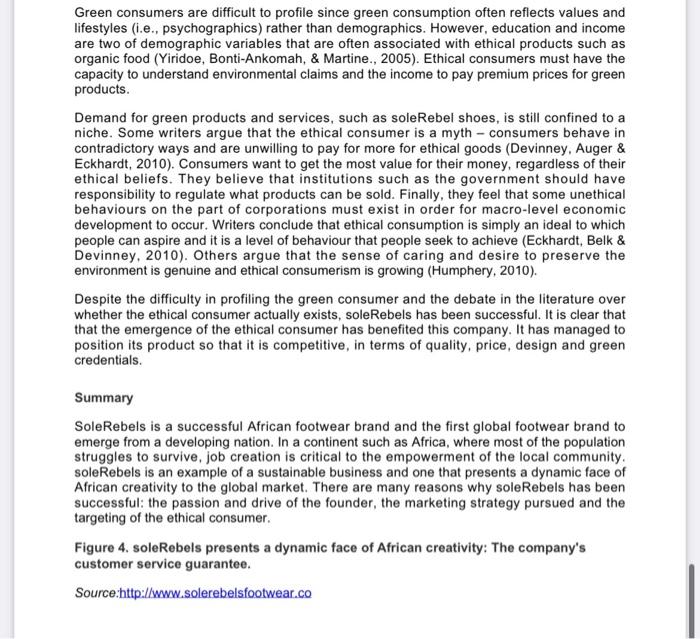 1 How Can This Company Use Sustainability To Create Greater Competitive Advantage In The Future 2 Identify Two Segment 8