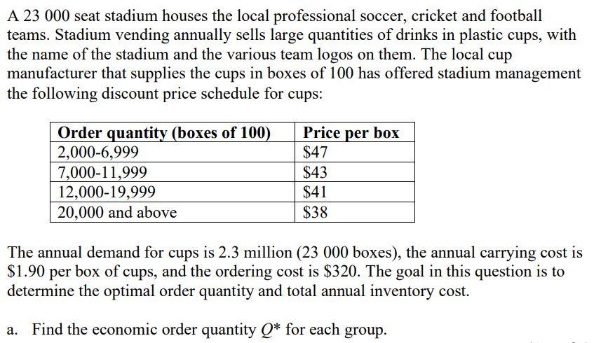 Please Help Me With This Inventory Management Question 1