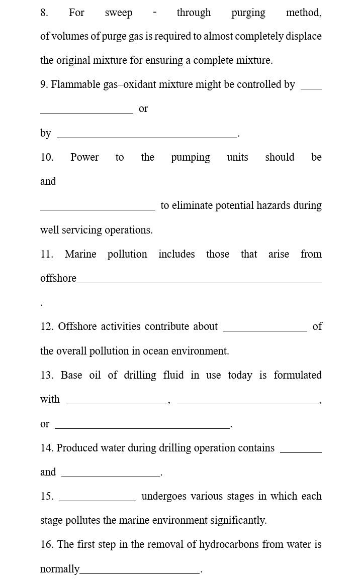 8 For Sweep Through Purging Method Of Volumes Of Purge Gas Is Required To Almost Completely Displace The Original Mixt 1