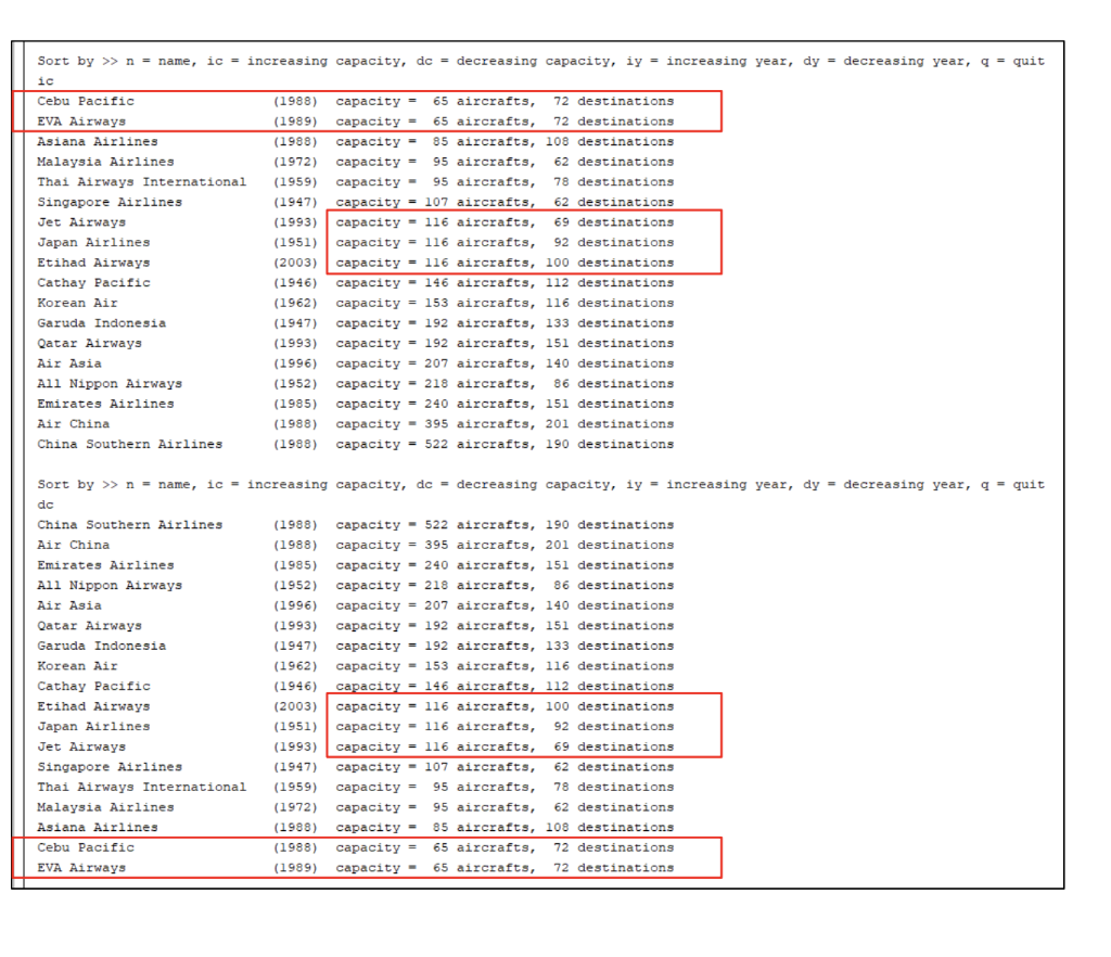 Write This Program In Java Output Sample Airlines Txt 2