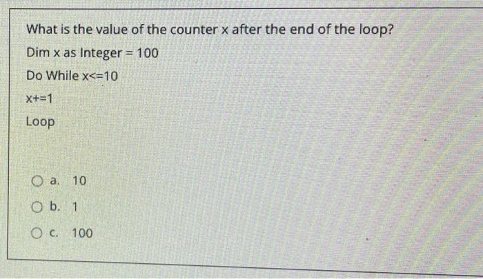 Complete The Following Dim Salary As Age As O A Integer Double O B Integer String Oc Double Intege 5