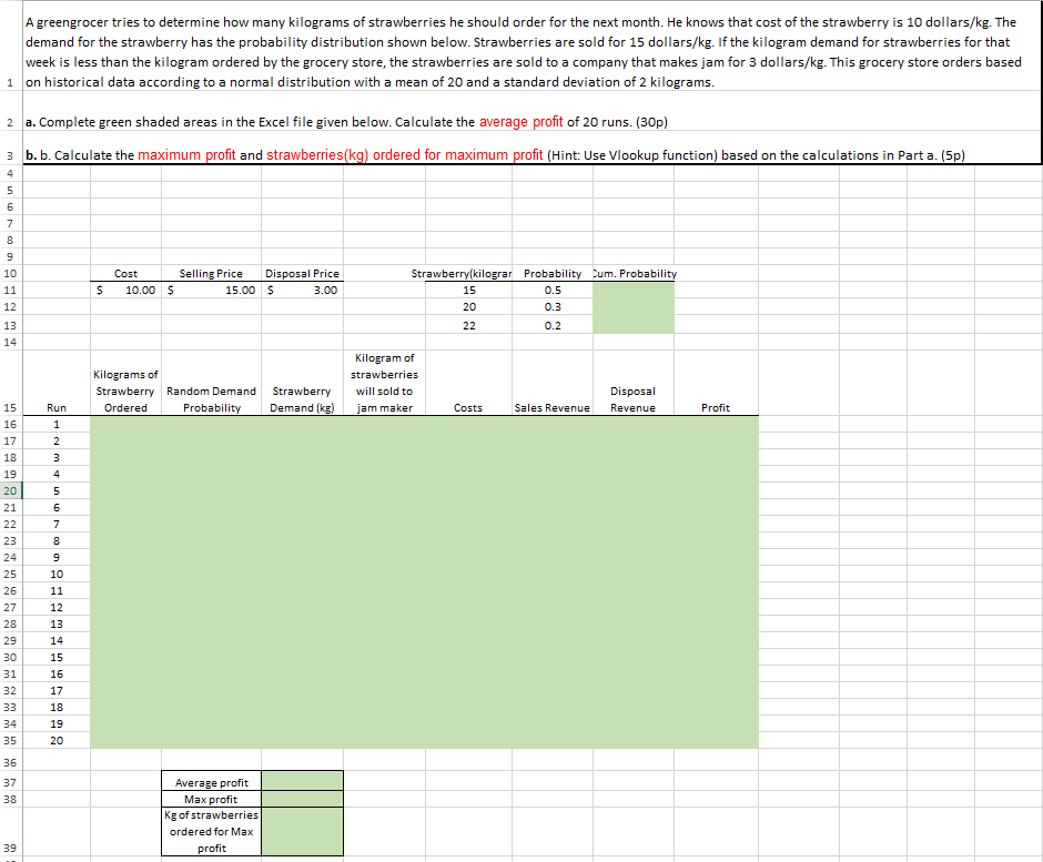 I Need To Solve This Using Excel 1