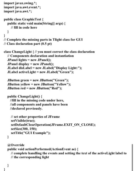 Tion 1 To Be Answered In 15 Minutes 2 5 Marks X Gui Example Green Yellow Red Display Light Green A User Can Contro 2