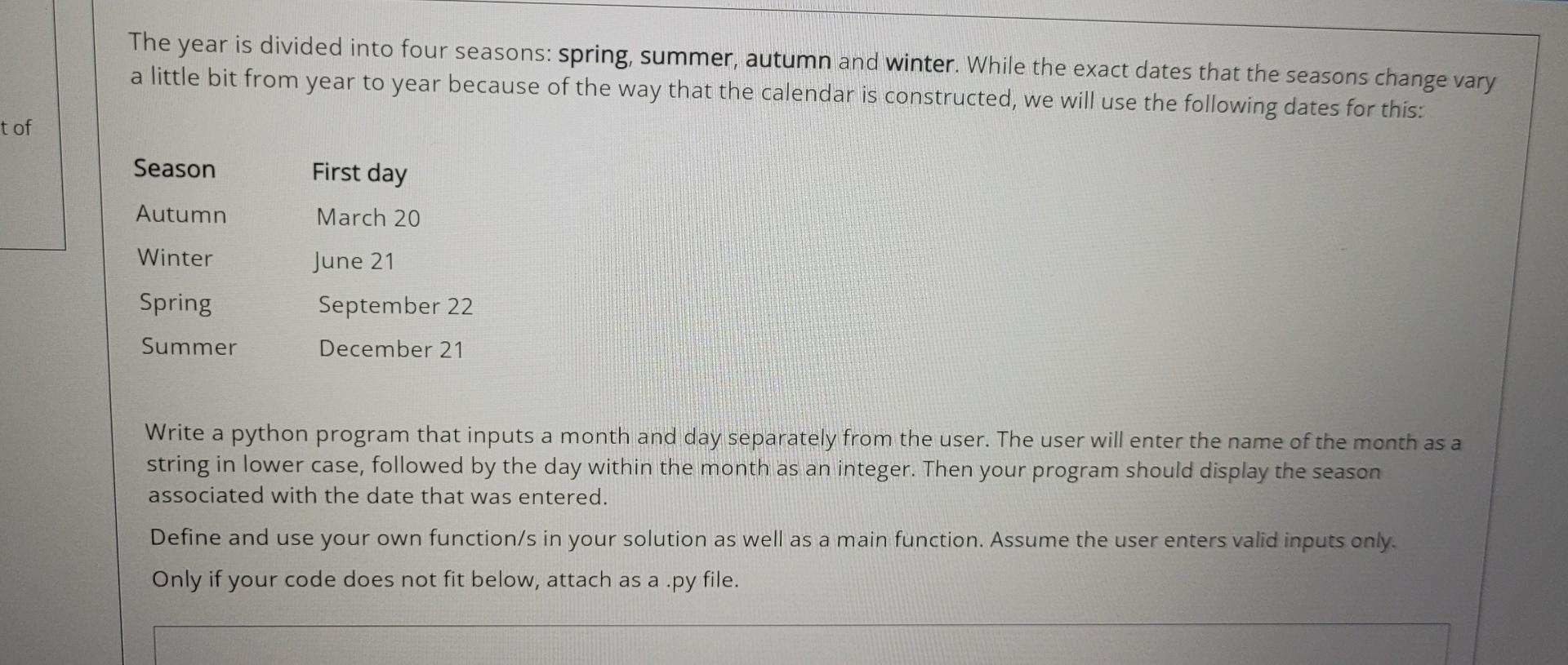 The Year Is Divided Into Four Seasons Spring Summer Autumn And Winter While The Exact Dates That The Seasons Change 1