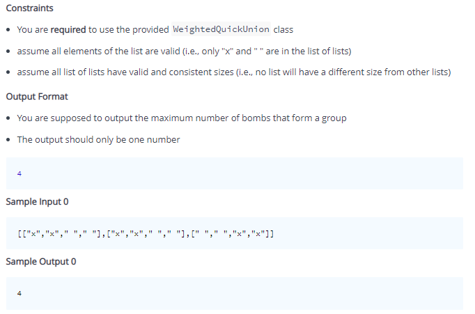 Python Programming Implementation Of Weightedquickunion Please Show That The Output Is The Same As The Provided Below T 2
