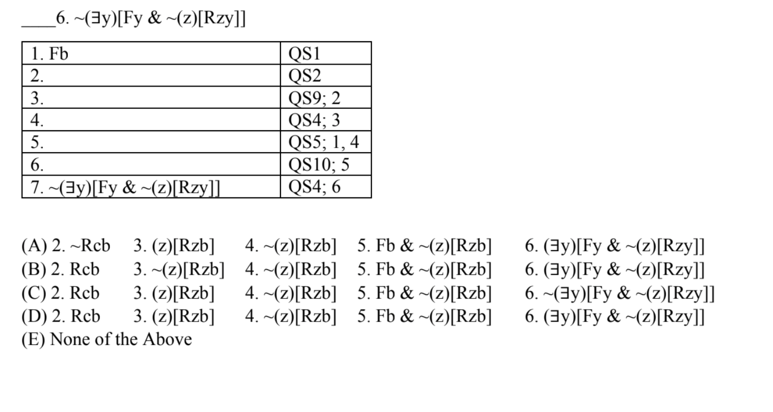 Ii Select The Answer Which Completes The Demonstration 2 Points Each 4 X Fx V X Fx V Qs1 1 Fa 2 Fa 3 X 2