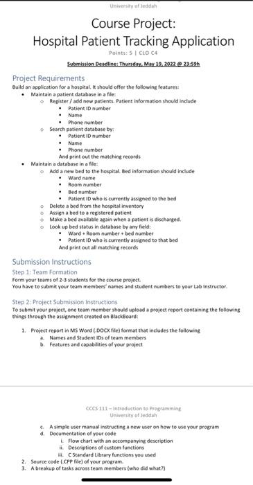 The Programming Language Is C It S In A Code Form So I Only Need The Code For The Project Not An Actual App 2