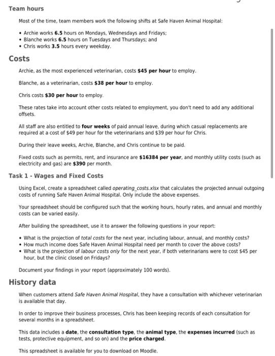 Itech1100 Understanding The Digital Revolution Assignment Safe Haven Animal Hospital Overview For This Individual Assi 2