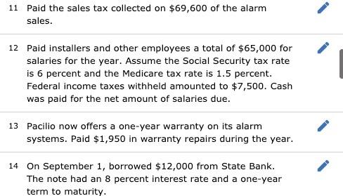 The Trial Balance Of Pacilio Security Services Inc As Of January 1 Year 9 Had The Following Normal Balances Cash Pe 5