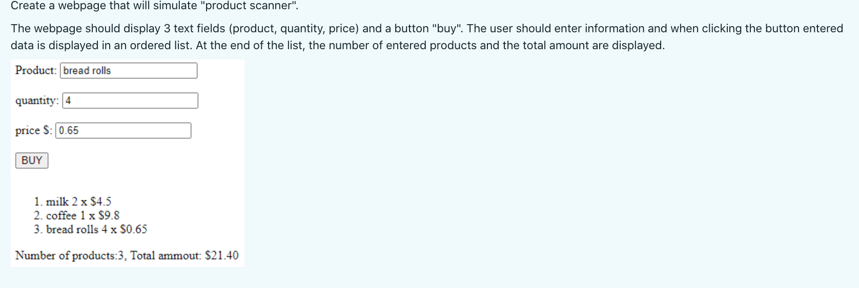 Please Post The Answer In Html Please Make Sure The Code Works Perfectly And There Is No Indentation Or Syntax Error P 1