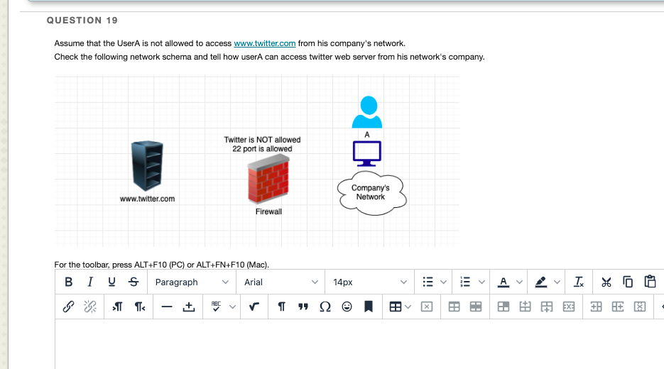 Question 19 Assume That The Usera Is Not Allowed To Access Www Twitter Com From His Company S Network Check The Followi 1