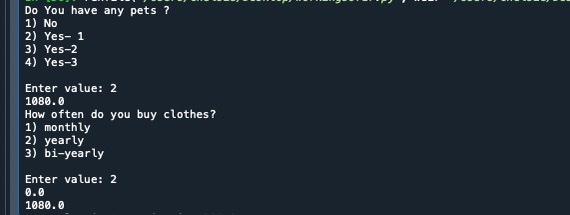Python Code Problems I Am Making A Code For Class Where I Need To Ask The User 7 Questions And Get A Total Sum Of Carbon 3