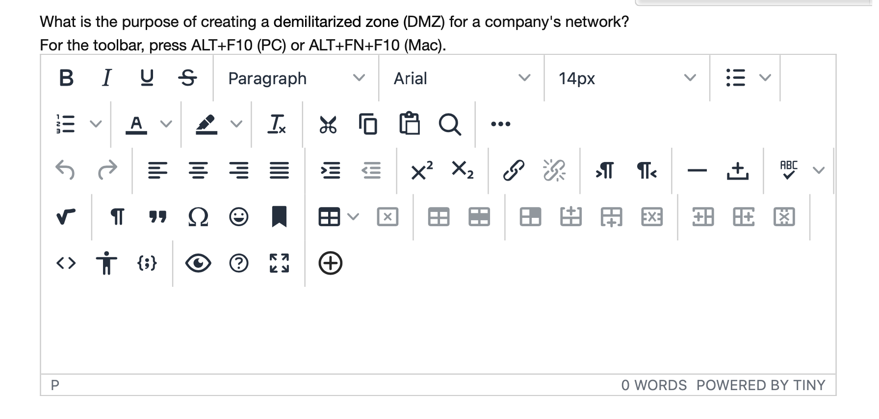What Is The Purpose Of Creating A Demilitarized Zone Dmz For A Company S Network For The Toolbar Press Alt F10 Pc 1