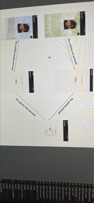 Pof Document Hef Image Pof Docum Pof Document A Disk Plain Text Kie Pof Document The Spinger Pressed The Setting Icon Pr 2