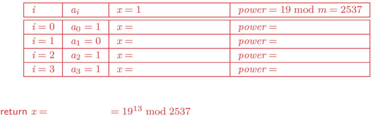 A Find 19 13 Mod 2537 B Find 1900 13 Mod 2537 C Find 0210 13 Mod 2537 1
