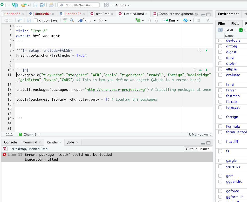 Does Anyone Know Why I Get This Error When Trying To Create A Markdown File From A Code On R Studio Working On A Macboo 1