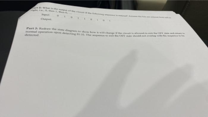 Question 4 Clo 6 10 Points Design A Mealy Machine That Detects Sequence 101 If Sequence 111 Is Never Dreved I E 2