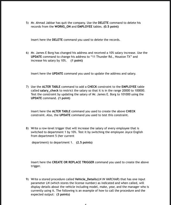 Geit 3341 Database Term Project Due Date Due Date On Or Before Thursday May 12 2022 To Be Done Individually Or In Te 4