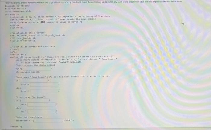 Femme Dew You Should Know The Original De Code By Heart And Make The Necessary Updates For Any Twist Of The Problem In C 1