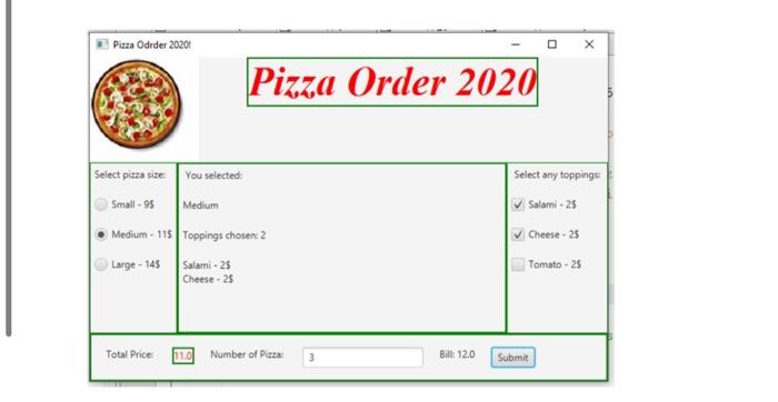 Project Pizza Order Based On Javafx Ui Controls Create A Fully Functional Pizza Order Application With Basic Javafx 1