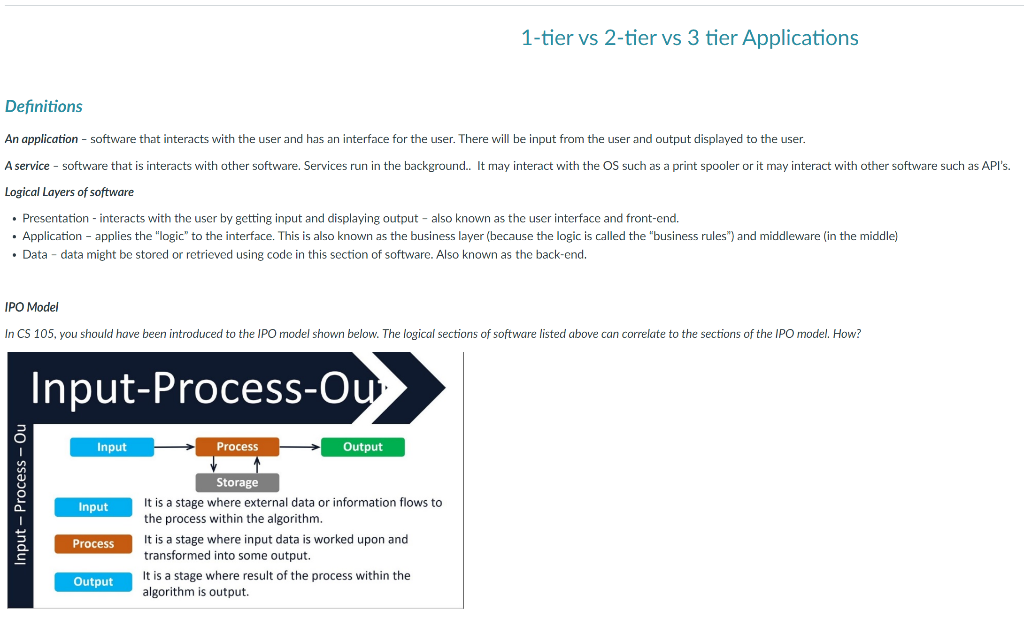 1 Tier Vs 2 Tier Vs 3 Tier Applications Definitions An Application Software That Interacts With The User And Has An In 1