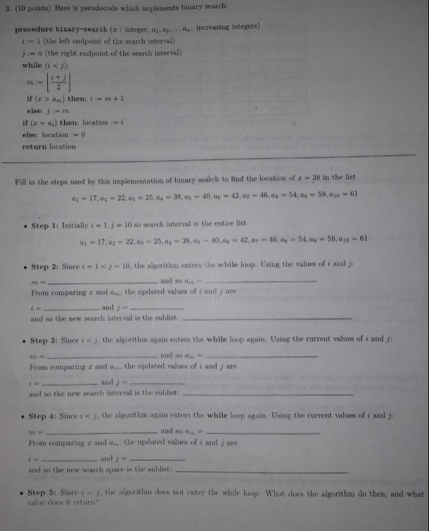 Explain Step By Step And Fill Inthe Blanks 1