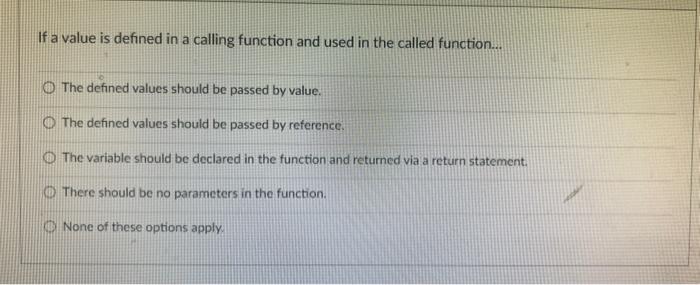 Given The Following Function Prototype Void Fix Int Vall Float Val2 Which Of The Following Are Appropriate Function 2