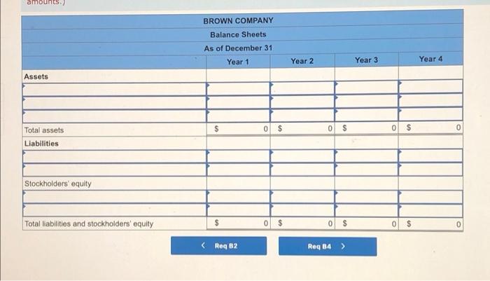 2 Required Information The Following Information Applies To The Questions Displayed Below On January 1 Year 1 Brown 6