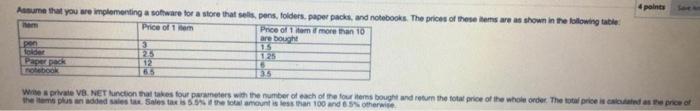 Asume That You Wo Implementing A Software For A Store That Sele Pens Tolders Paper Packs And Nohbooks The Prices Of 1