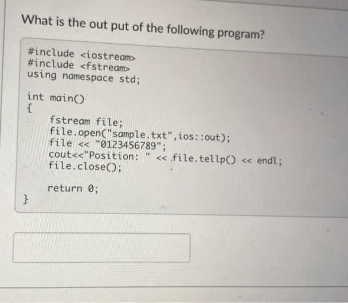 What Is The Output Of The Following Code Int Maino Const Int Size 5 Int X 1 2 3 4 5 Int P X Int 3