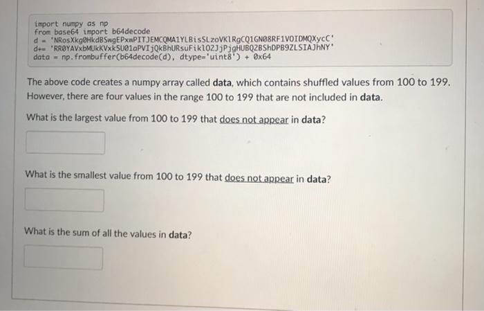 Import Numpy As Np From Base64 Import B64decode D Nrosxkg Hkdswgepxwpitjemcqma1ylbissl Zovki Rocq1gno8rf1voidmqxycc 0 1