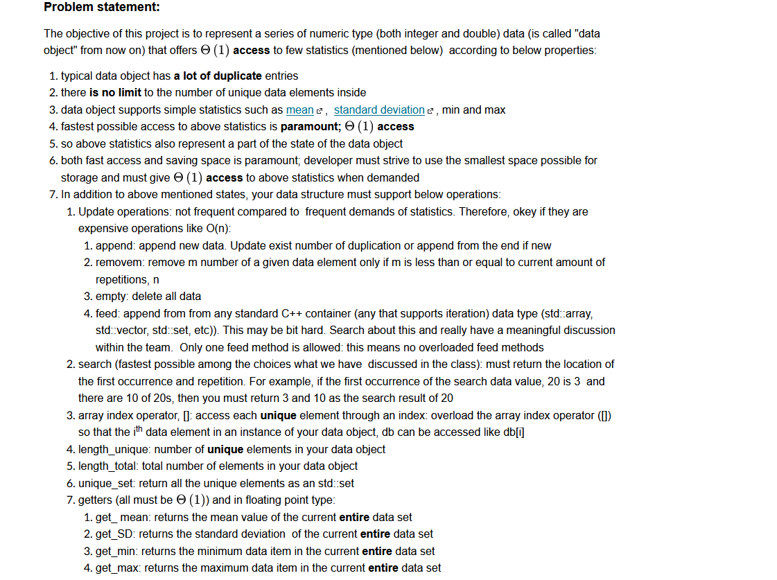 Problem Statement The Objective Of This Project Is To Represent A Series Of Numeric Type Both Integer And Double Data 1