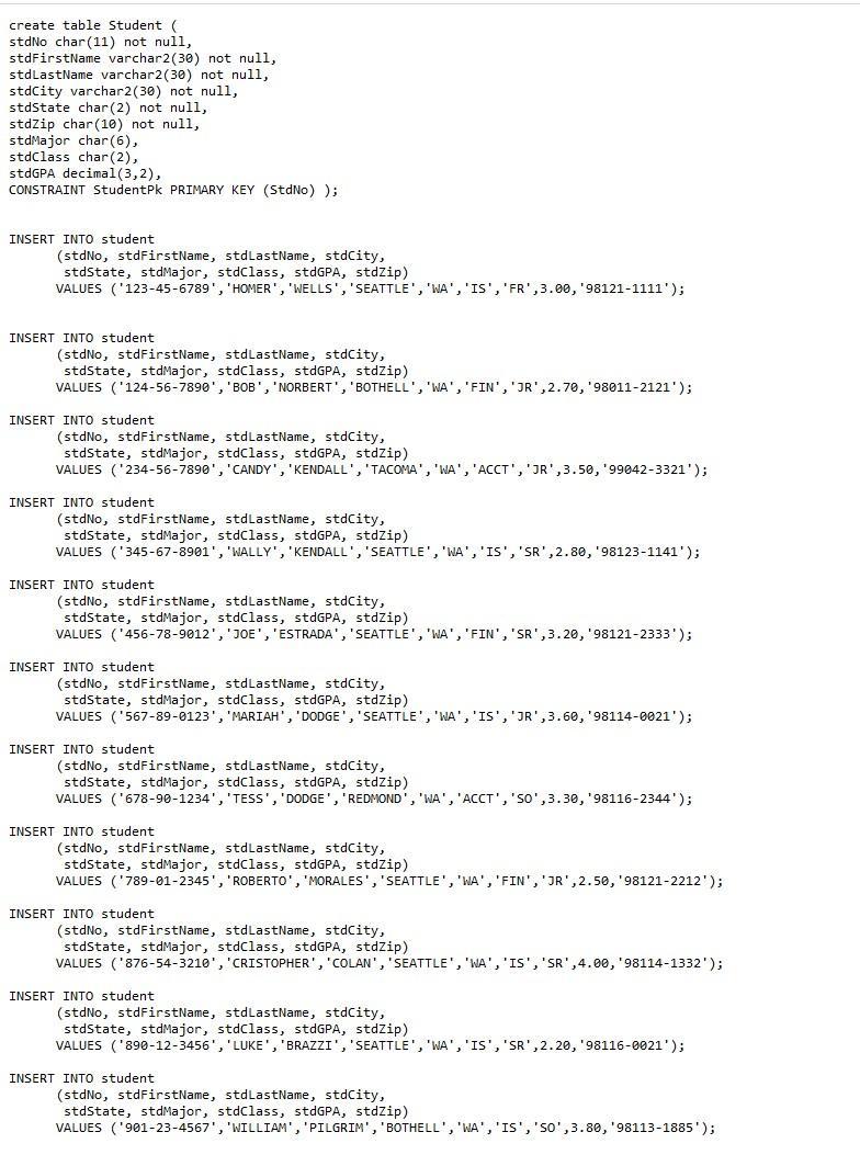 By Using The Universitydb Pdf File Under Course Module 3 Answer The Following Questions 2 3 And 4 Please Provide S 2