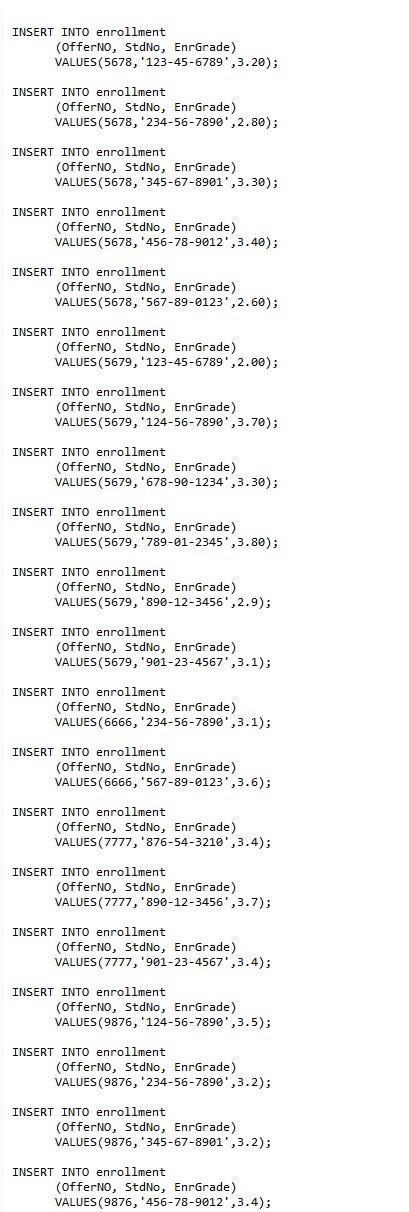 By Using The Universitydb Pdf File Under Course Module 3 Answer The Following Questions 2 3 And 4 Please Provide S 6