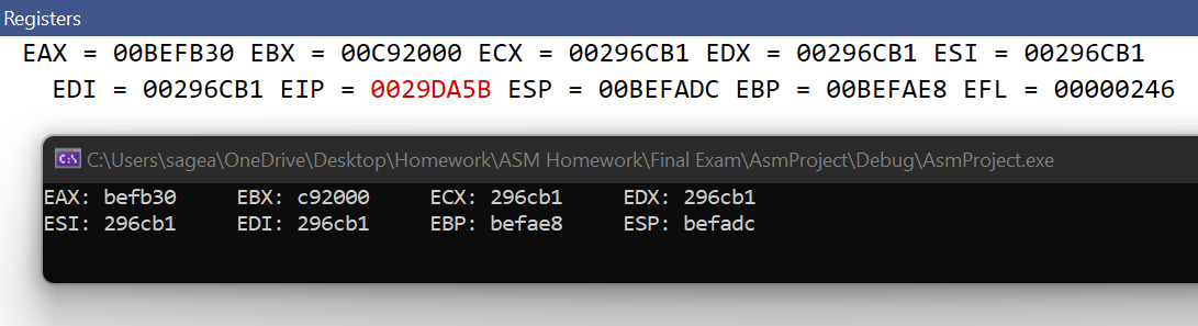 In Assembly Language You Are To Create A Procedure Called Dumpregisters That Will Dump The Contents Of Each Register To 1