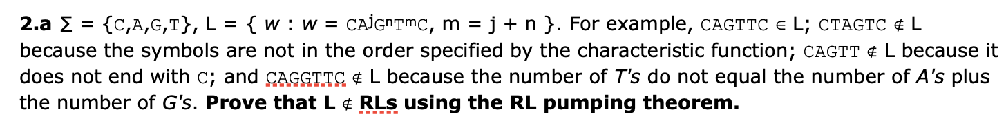 2 A C A G T L W W Caigntmc M J N For Example Cagttc El Ctagtc L Because The Symbols Are Not In 1