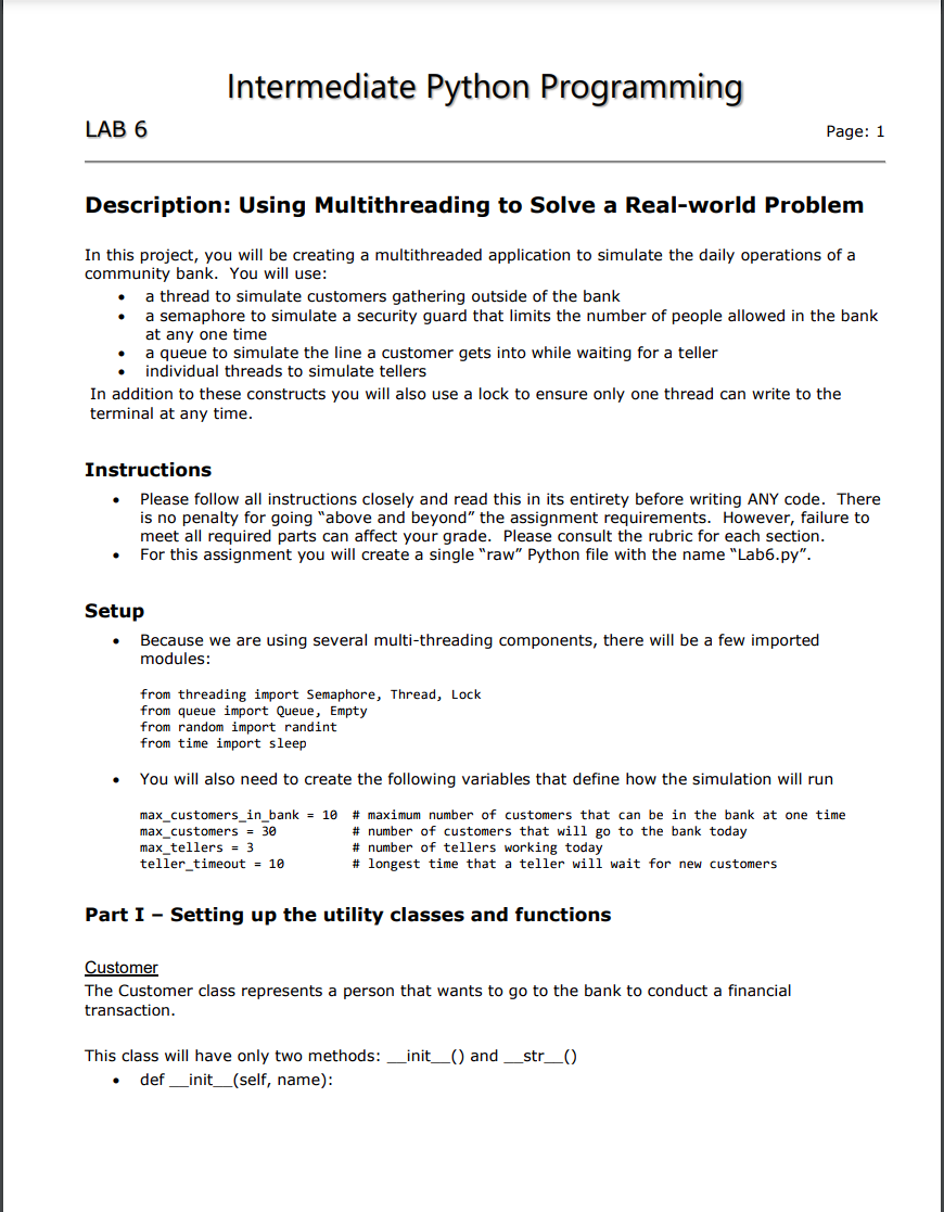 Hello Need Some Help With This Lab For Intermediate Python Thank You 1