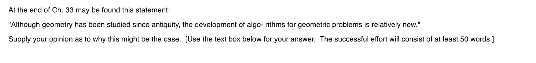 At The End Of Ch 33 May Be Found This Statement Although Geometry Has Been Studied Since Antiquity The Development O 1