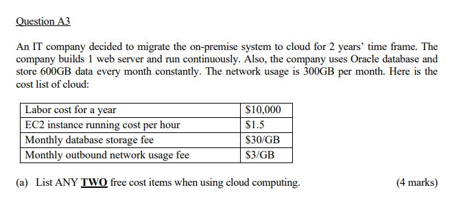 Cloud Computing Pls Help Try Ans All 1