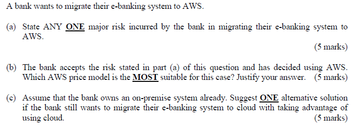 Cloud Computing Please Help Me Within 90 Mins Less Explanation Is Fine Thank You So Much Thumbs Up For Quick Answer 3 1