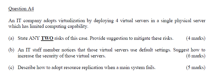 Cloud Computing Please Help Me Within 90 Mins Less Explanation Is Fine Thank You So Much Thumbs Up For Quick Answer 3 1